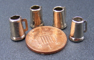 dolls-house-miniature-metal-tankards