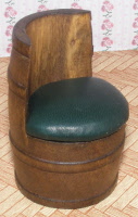green barrel chair z