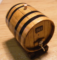 large barrel on stand