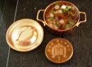 large copper stew pot