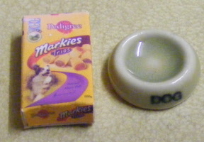 olive green dog bowl