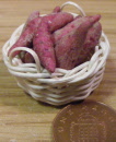 potatoes sweet unwashed basket