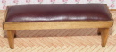red leather bench z