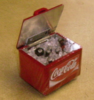 s (coke) coca cola box cooler dolls house miniature shop