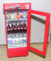 s (coke) coca cola cooler dolls house miniature shop p1