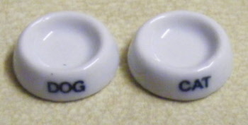 white cat 7 dog bowl