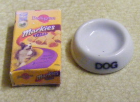 white dog bowl