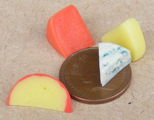 1:12 Scale Cheese Fixed On A Board Tumdee Dolls House Delicatessen Food Shop 277 